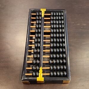 Vintage Lotus-Flower wooden Abacass, Made in Peoples Republic of China